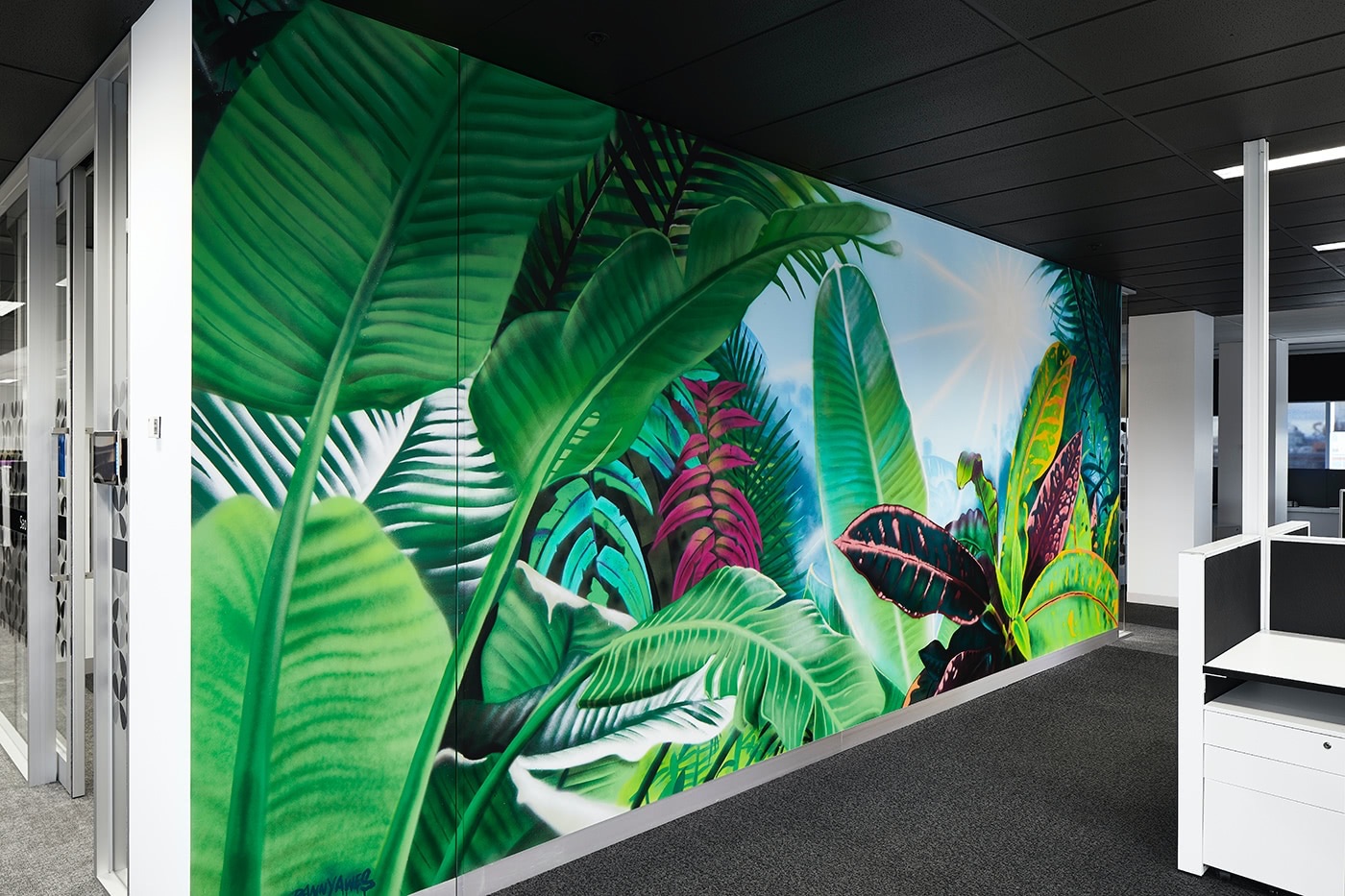 Carsales jungle mural