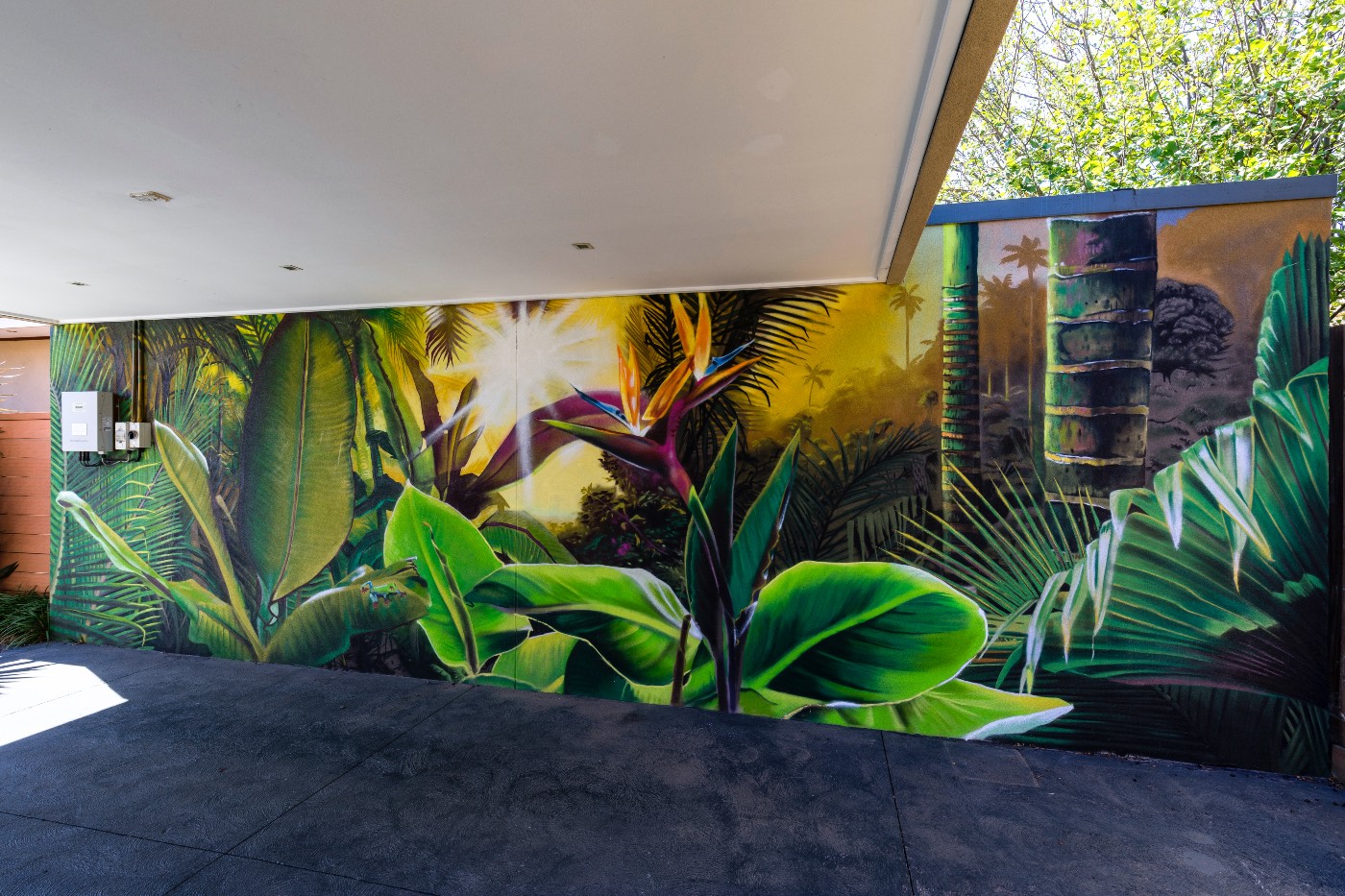 Ivanhoe jungle mural