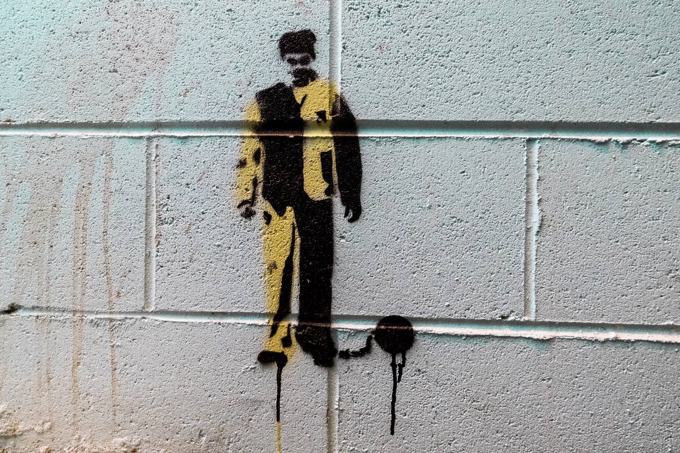 The Governor Hotel artwork of a man