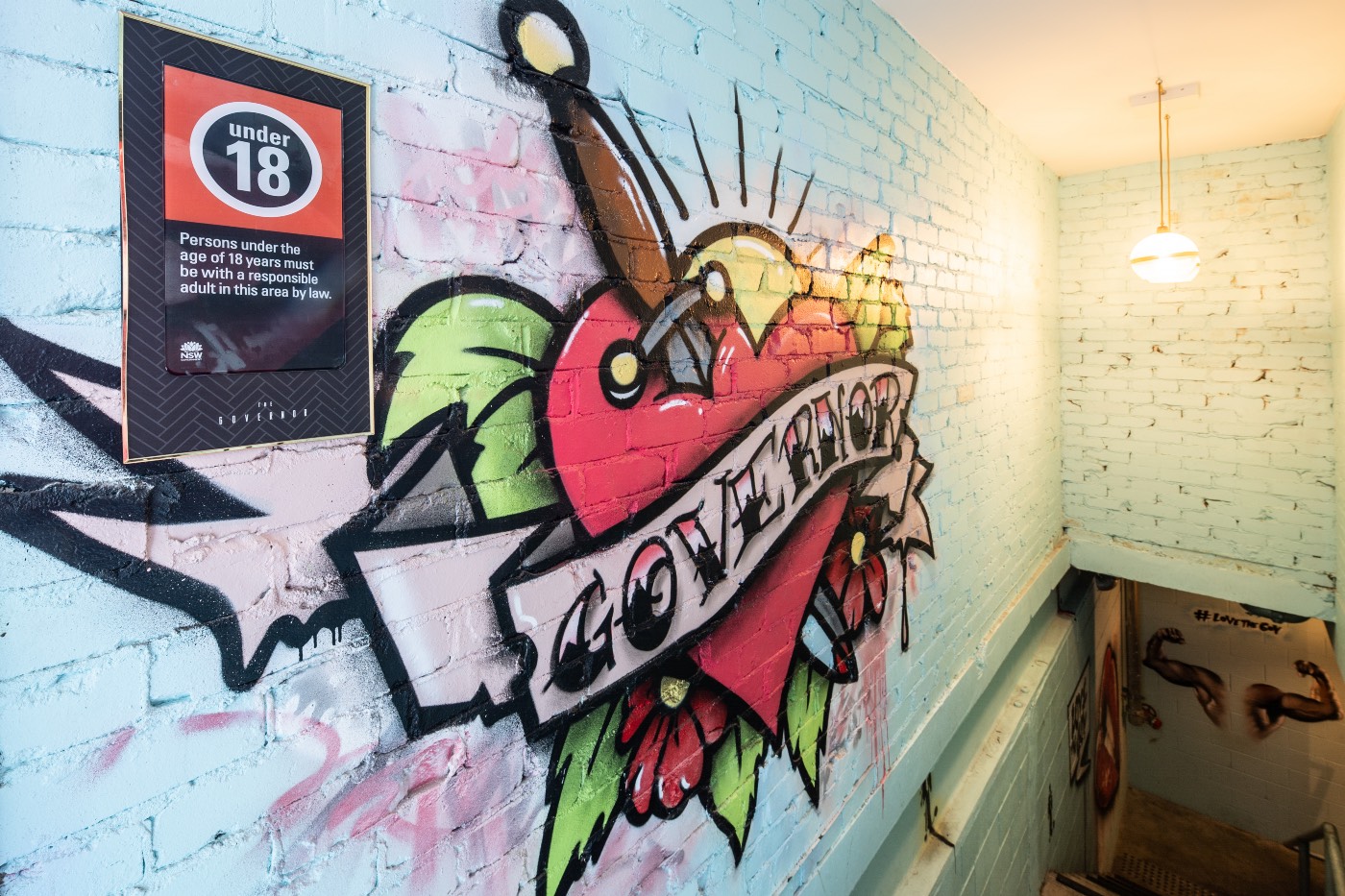 The Governor Hotel mural completed