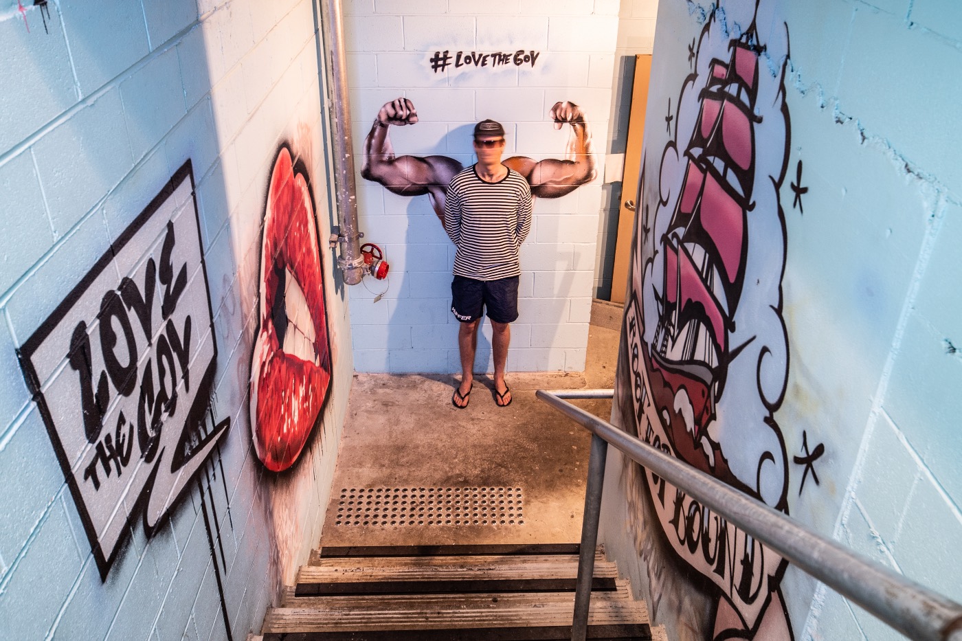 The Governor Hotel completed stairway