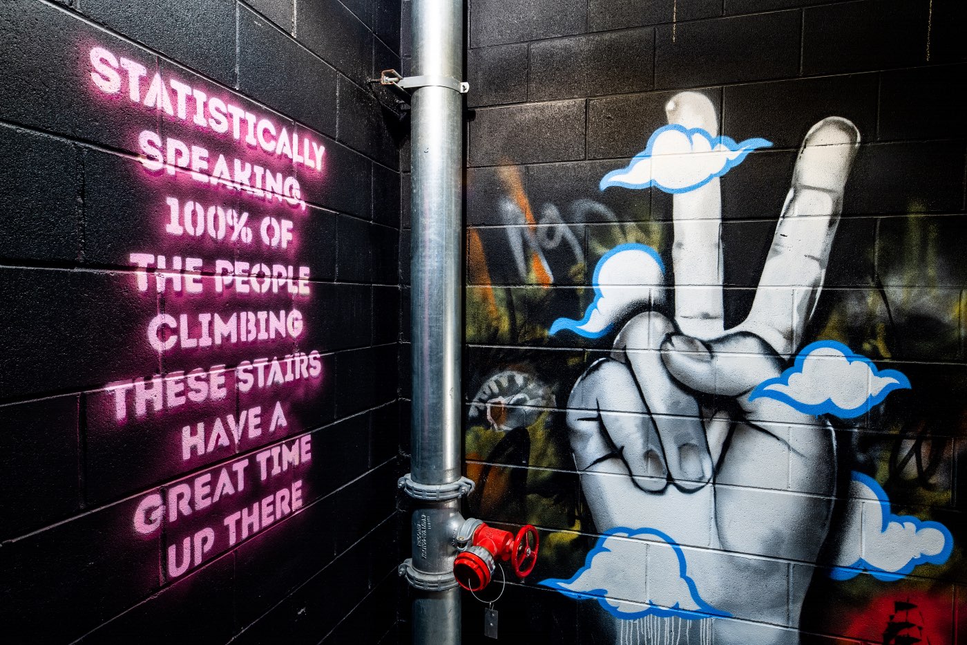 The Governor Hotel completed mural