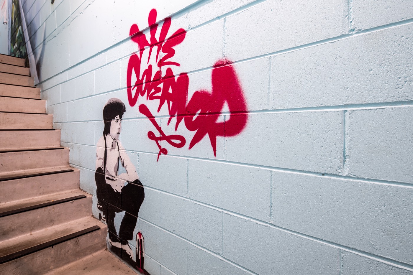 The Governor Hotel bottom of stairway