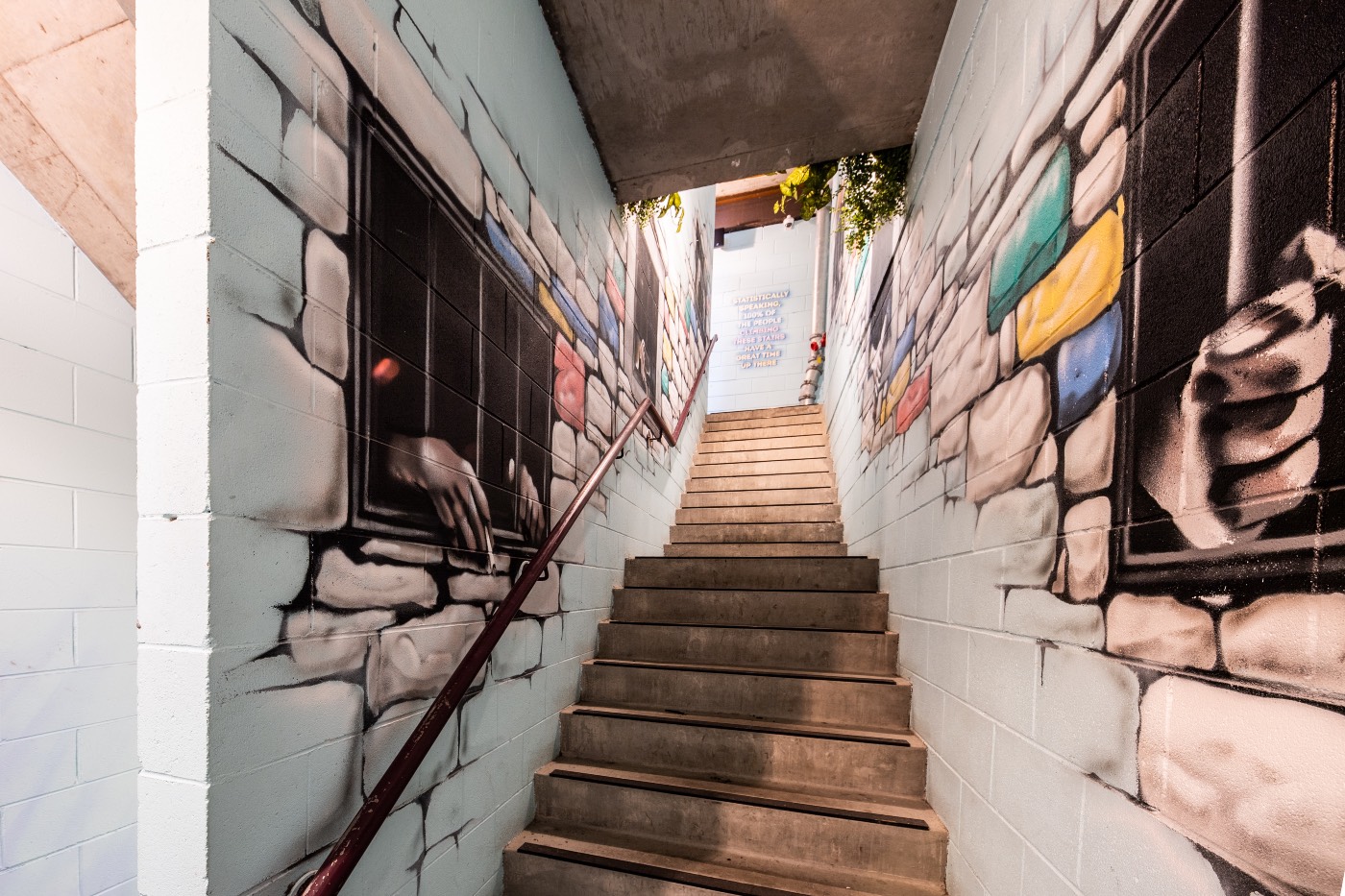 The Governor Hotel stairway completed