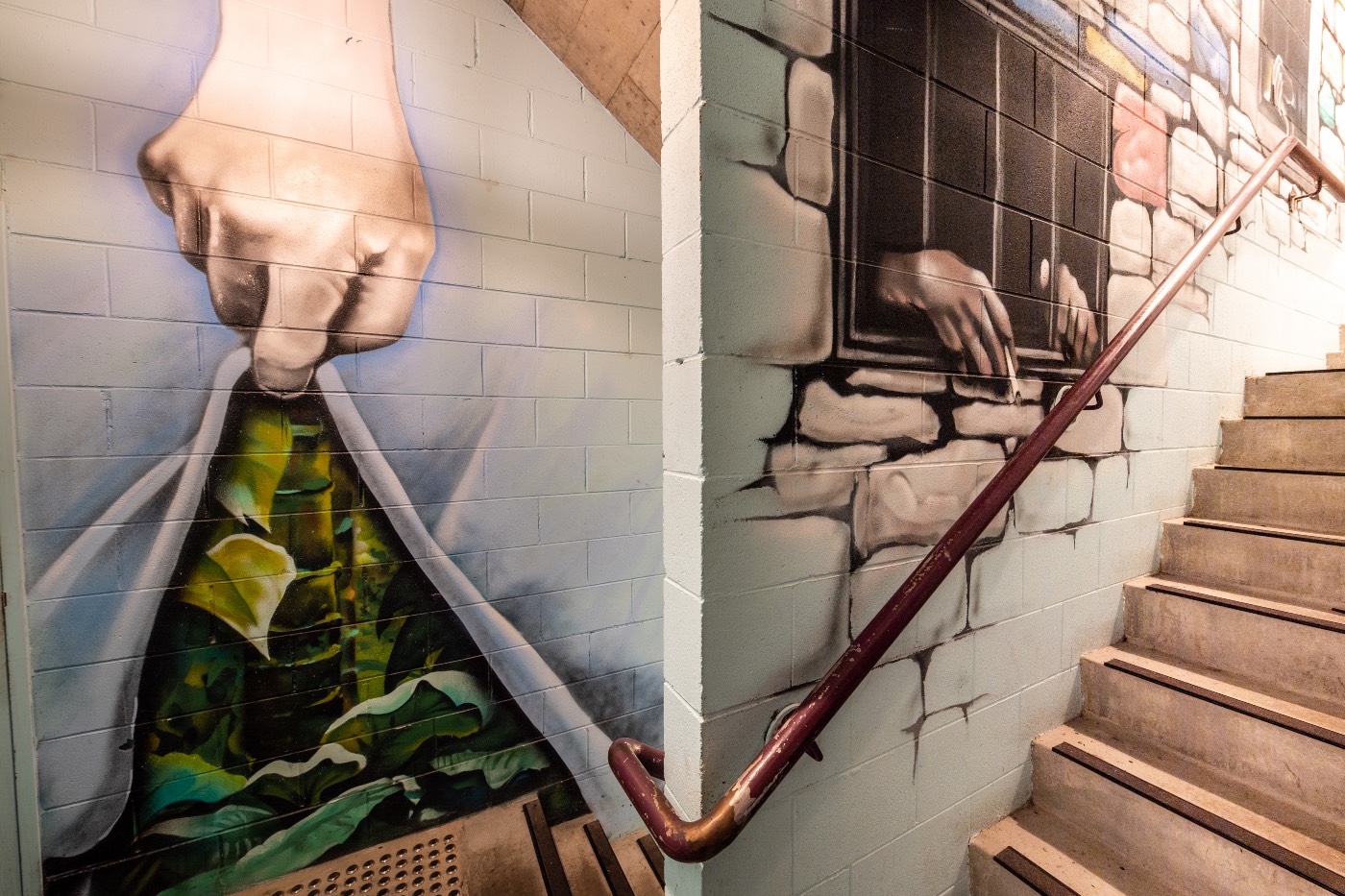 The Governor Hotel stairway completed