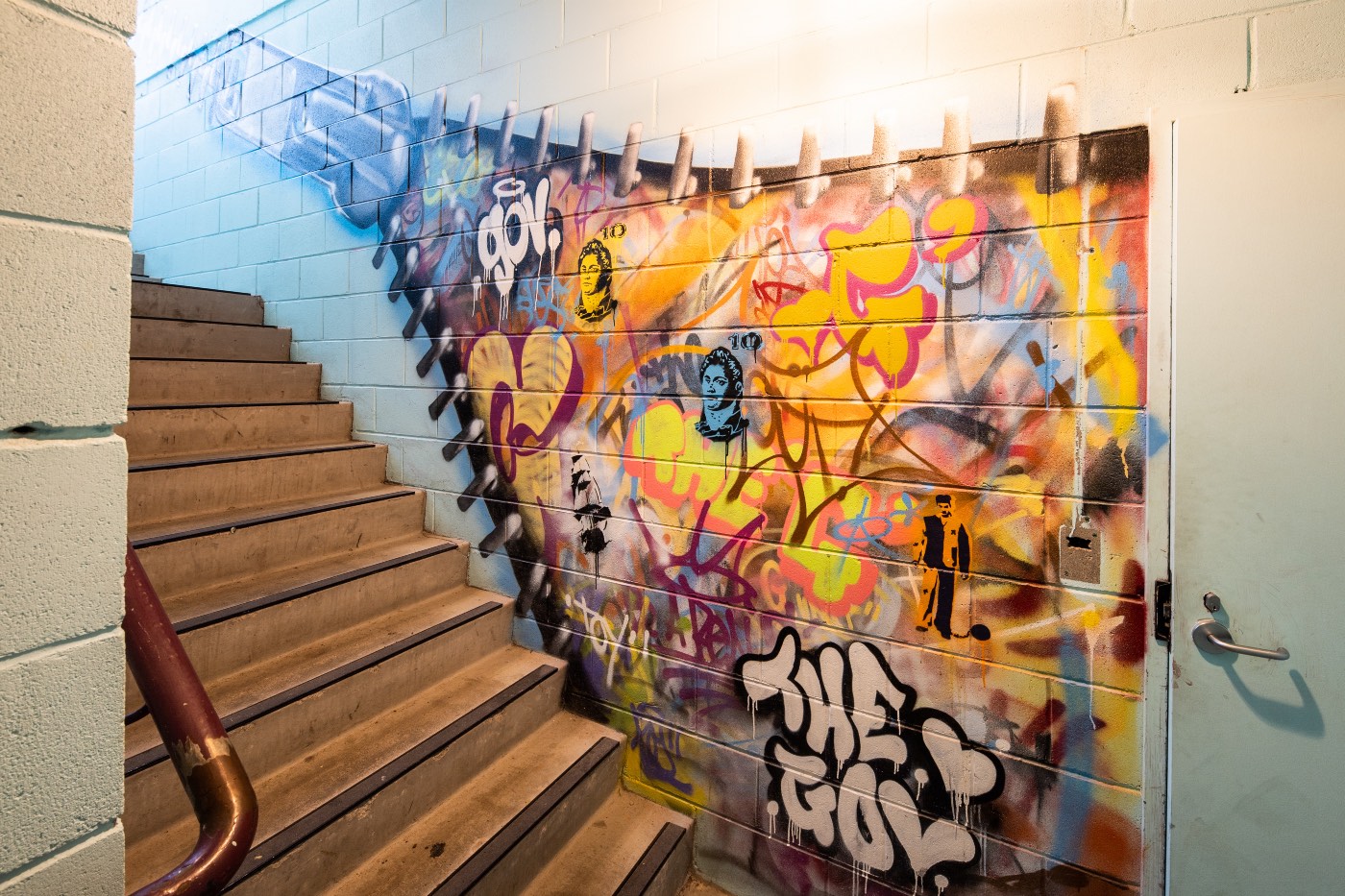 The Governor Hotel stairway completed