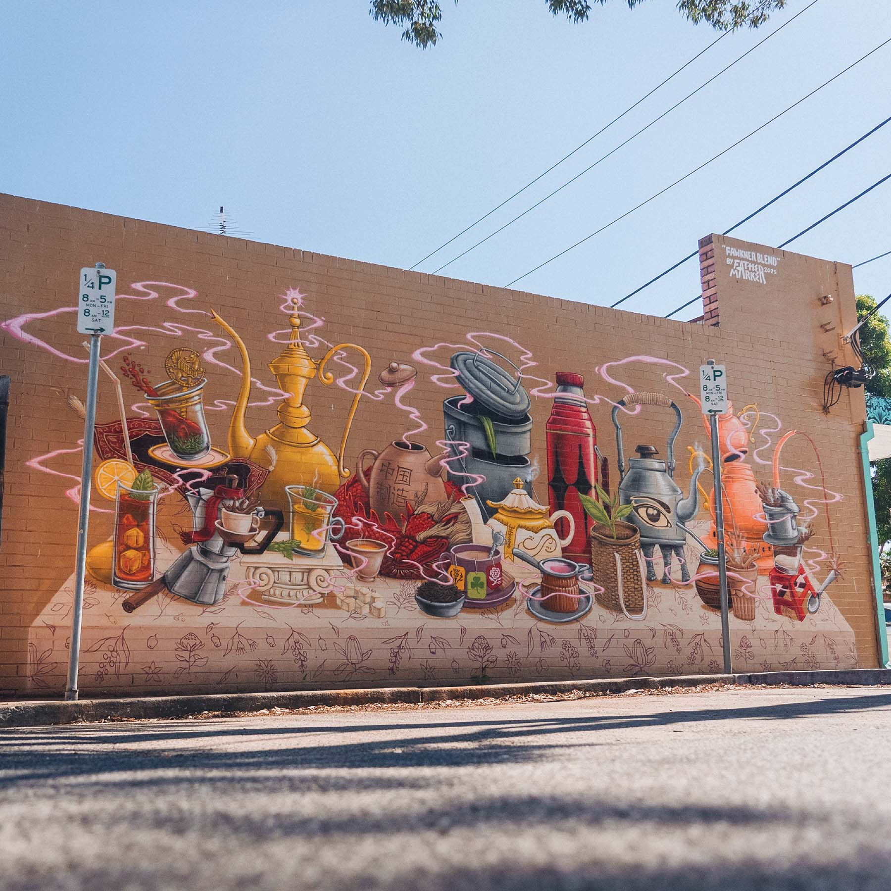 Mural by Tyson Savannah (Father Marker), commissioned through Merri-bek City Council's 2024-25 mural program, curated by 90 Degrees Art.